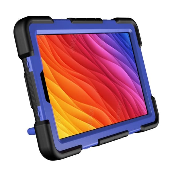 Till Samsung Galaxy Tab A11 Heavy Duty Armor skal Black + Blue multifärg