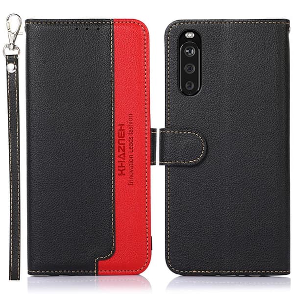 KHAZNEH telefoncover til Sony Xperia 10 III - rød/sort Black