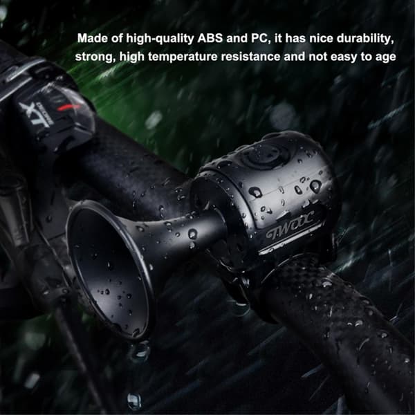 WOOC elektrisk cykelhorn 120dB ringklocka Svart