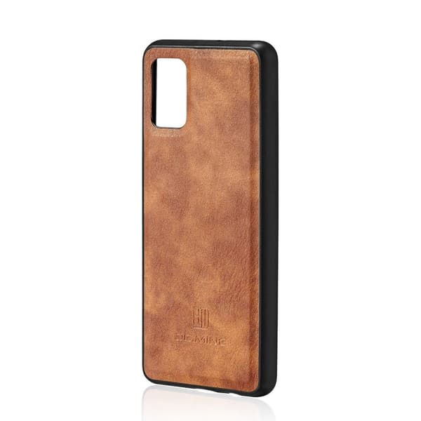 DG.MING Split nahkainen lompakkokotelo Samsung Galaxy A51 - Ruskea Brown