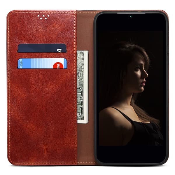 Crazy Horse pung-etui til Nothing CMF Phone 2 Pro - Brun Brown