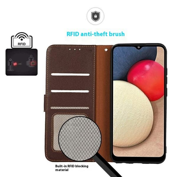 KHAZNEH Xiaomi 17T Pro Lompakkokotelo Brown