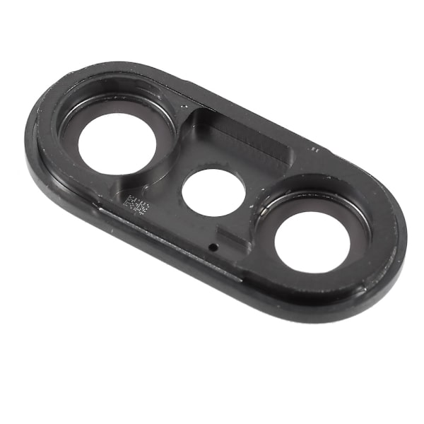 iPhone X Back Camera Lens Cover with Bracket and Glass Replacement - Black Transparent
