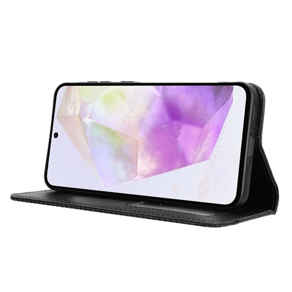 Till Samsung Galaxy A56 5G Plånboksfodral  - Svart Svart
