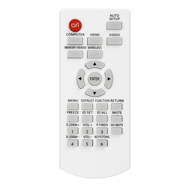 Fjernkontroll Erstatning N2QAYA000142 for Panasonic-projektor White