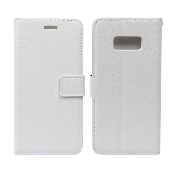 Samsung Galaxy S8 - 2 i 1  plånboksfodral / Skal - Vit White