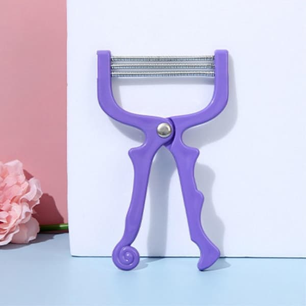 Facial Spring Rolling Epilator Face Lip Hair Remover Purple