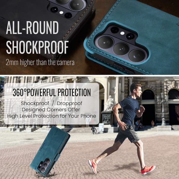 CASEME Plånboksfodral Samsung Galaxy S26 Ultra - Blå Blå