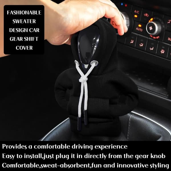Bil Hættetrøje Beskyttelse Design Dekoration Gear Shifter - Sort Black