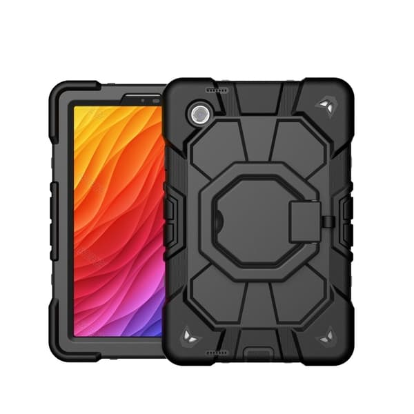 Til Samsung Galaxy Tab A11+ Etui PC+Silikone Tablet Cover Black Multicolor