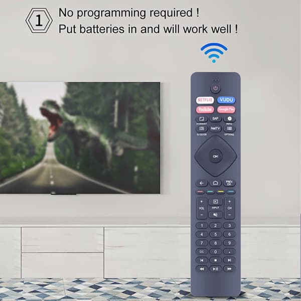 TV-fjernkontroll erstatning for NH800UP / RF402A-V14 Philips Black
