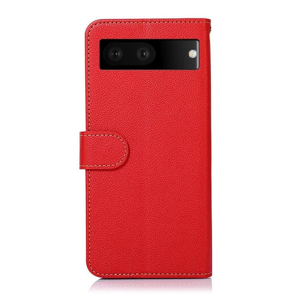 KHAZNEH Plånboksfodral till Google Pixel 7 - Röd/Svart Röd