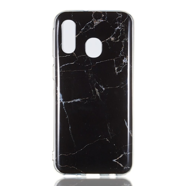 MTK Samsung Galaxy A40 TPU Marmor - Stil A Black