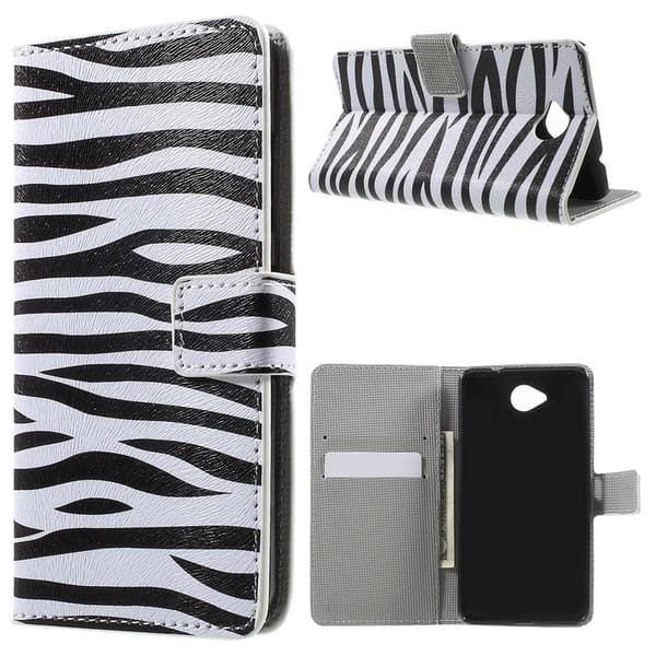 Microsoft Lumia 650 Lommebok - cover - Zebra Black
