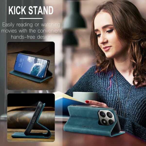 CASEME Plånboksfodral Xiaomi 15T - Blå Blå