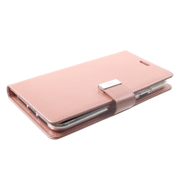 Mercury GOOSPERY Rich Diary til iPhone XS Max - RoseGold