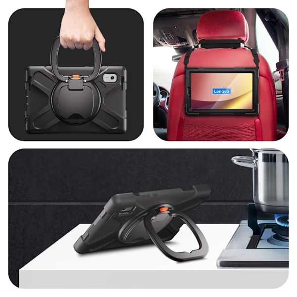Lenovo Tab M9 TB-310FU (2023) Heavy Duty Armor -kotelo Black