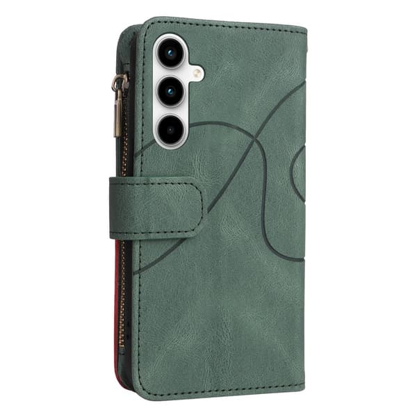KT Multifunksjons Serie-5 For Samsung Galaxy A35 Telefonveske Green