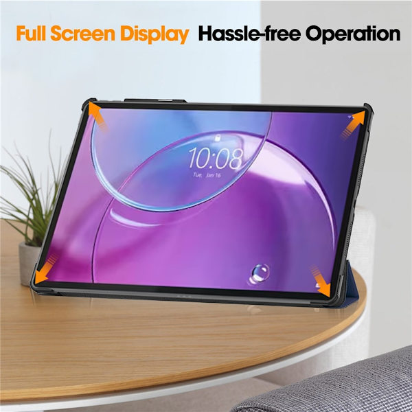 Til Lenovo Idea Tab Pro Gen 2 13" Deksel med Stativ Støtsikker - Blå Blue