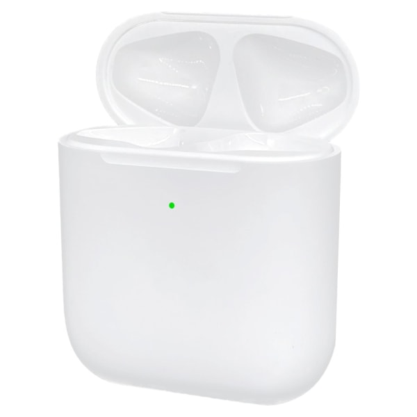 Laderetui for AirPods 1/2 med innebygd 550mAh batteri White