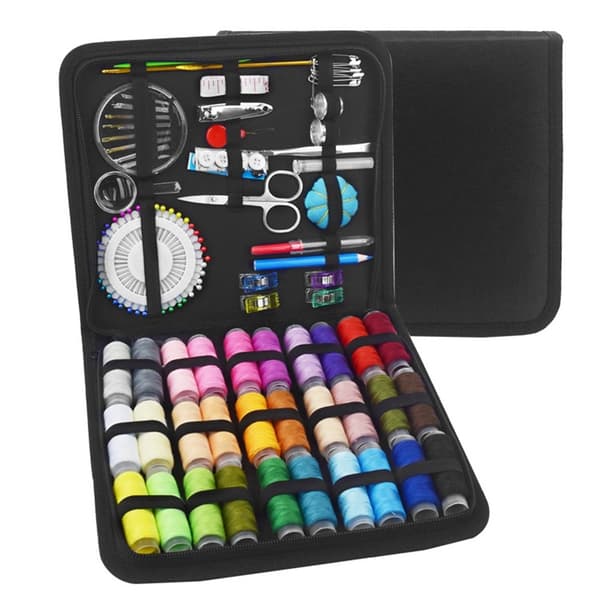 131 kpl Ompelutarvikkeet Ompelu DIY Kirjonta Käsityöt Neulalanka Sakset Setti Multicolor