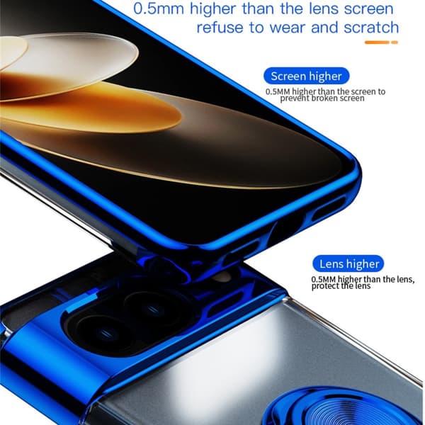 TPU-telefonveske for Pixel 8 med ringestøtte Transparent