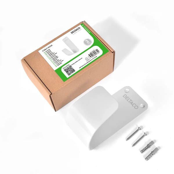 E-Charge kabelhållare, rostfritt stål SS304, vit Vit