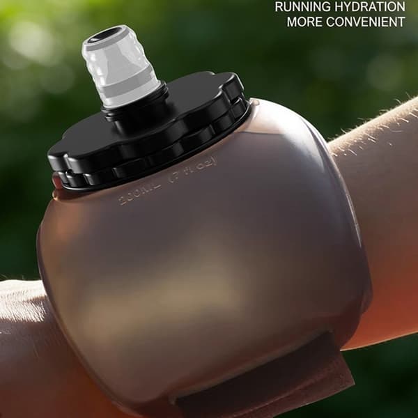 Utomhus Sport Vattenflaska Hopfällbar vandring löpning 200ml handled cykling Blå