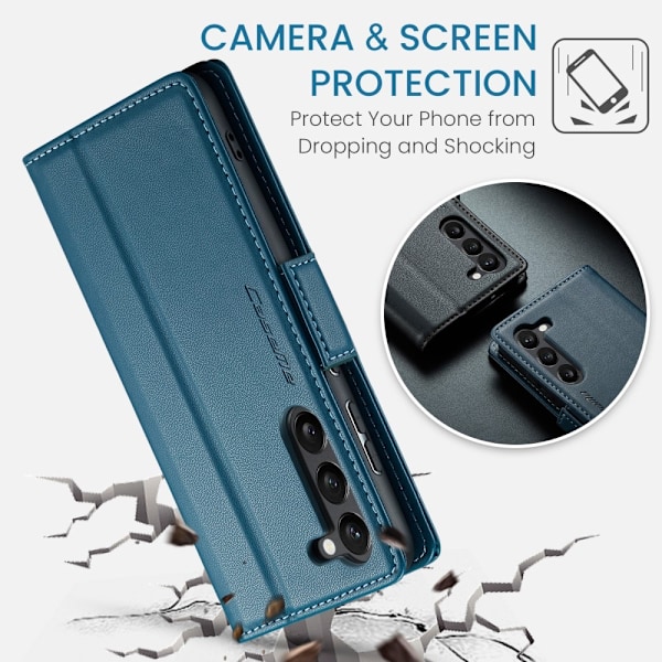 CASEME Plånboksfodral Samsung Galaxy S25 - Blå Blå