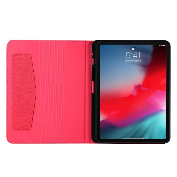 Til iPad Air 13 (2024) Tabletetui Dækstofstruktur Red