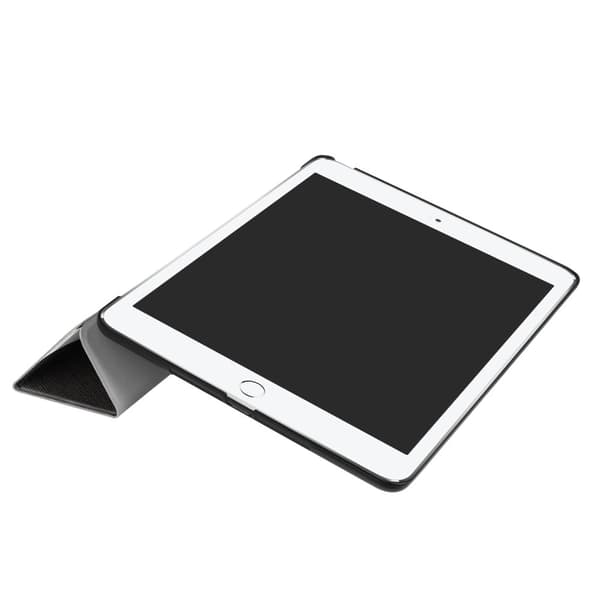 iPad 9.7" (2017) Slim Fit trefoldbart deksel - Ikke berør puten min Black