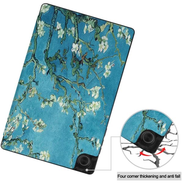 Trifoldet stativetui til Lenovo Tab M10 HD Gen 2 - Ferskenblomst Multicolor