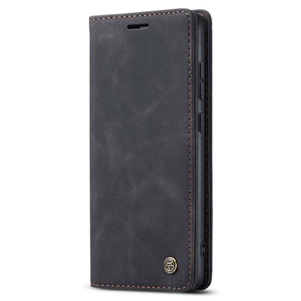 CASEME Retro Lompakkokotelo Samsung Galaxy S23 FE Black