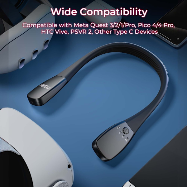 PowerBank Meta Pico HTC VR -kuulokemikrofonille Pikalaturi 10000mAh Black