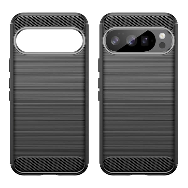 Telefondeksel for Google Pixel 10 / 10 Pro med karbonfibertekstur Black