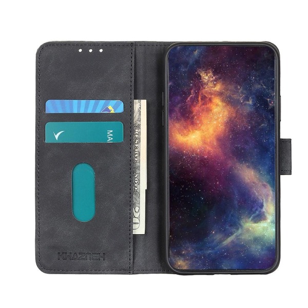 KHAZNEH Pung-etui i vintagestil til Huawei Y5p / Honor 9S Black