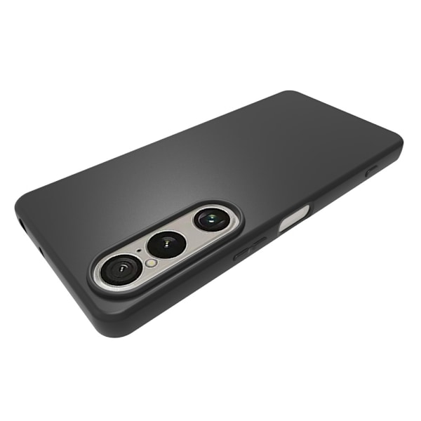 För Sony Xperia 1 VII Skal Matt Finish Mjukt TPU Skyddsfodral Svart