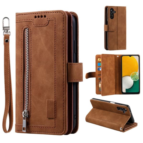 Samsung Galaxy A57 5G MTK lompakkokotelo Brown