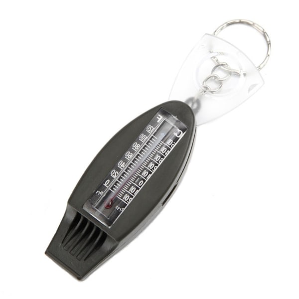 Multifunktion 4 i 1 Visselpipa Kompass Förstoringsglas Termometer Grön one size