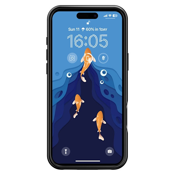 Laderetui med 7000 mAh oppladbart batteri for iPhone 16 Pro Transparent