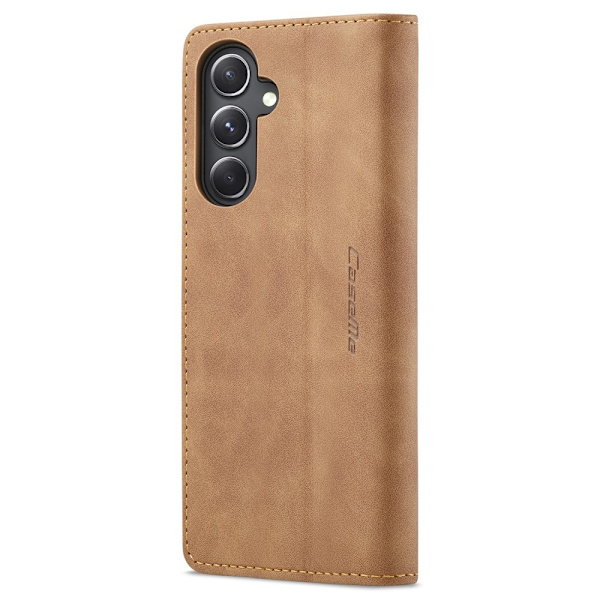 CASEME Retro Lompakkokotelo Samsung Galaxy S23 FE Brown