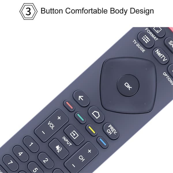 TV-fjernkontroll erstatning for NH800UP / RF402A-V14 Philips Black