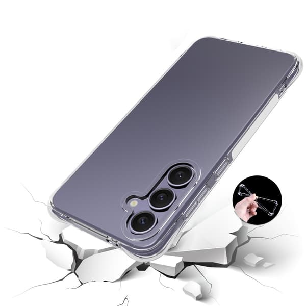 Samsung Galaxy S24 FE Etui TPU Deksel Bakside Transparent
