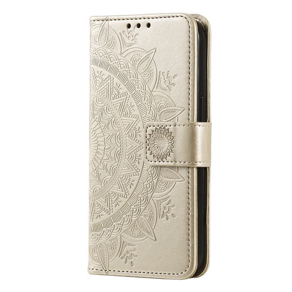 För Xiaomi Redmi A5 4G / Poco C71 4G Stativfodral Totem  Plånboksfodral - Guld Guld