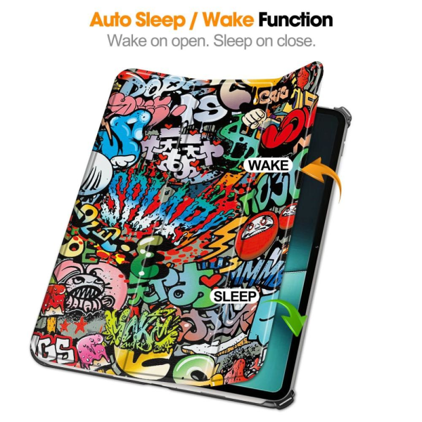 OnePlus Pad Trifold Stand -tabletin suojakotelolle - Graffiti Multicolor