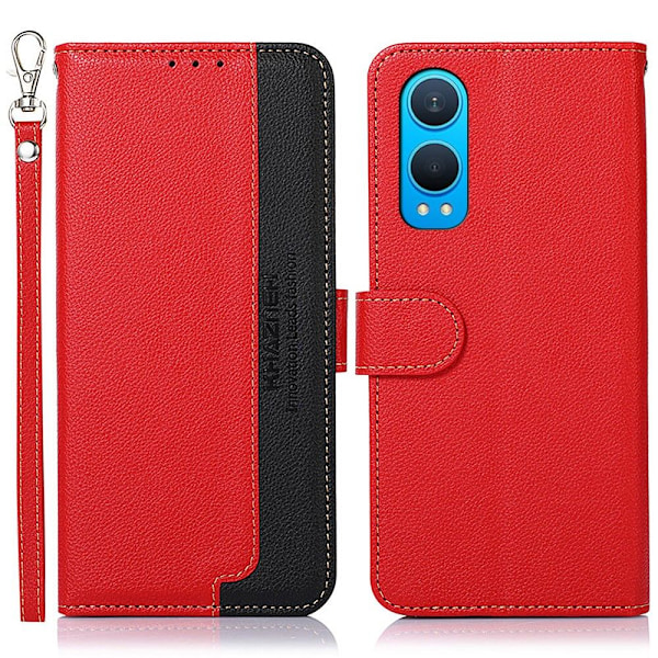 KHAZNEH OnePlus Nord CE4 Lite 5G Lompakkokotelo Nahkainen Flip Cover Red