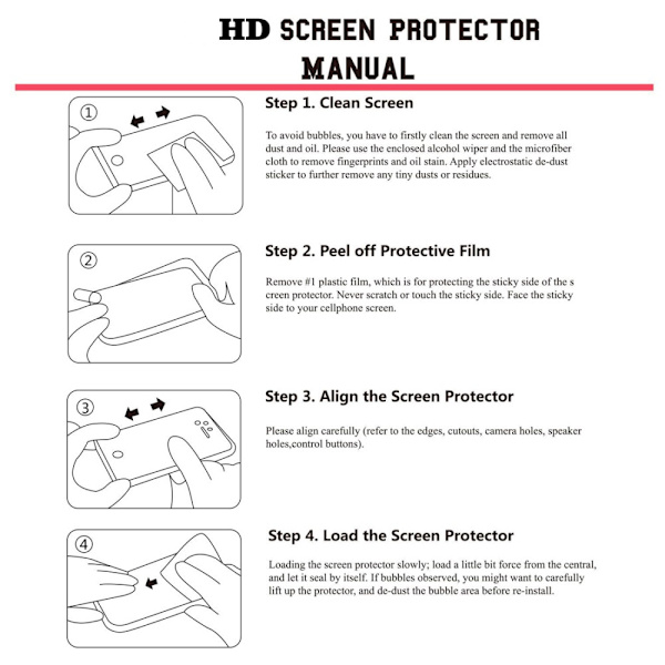 2 st HAT PRINCE Hero5 / Hero6 Tempered Glass 0.2mm Transparent