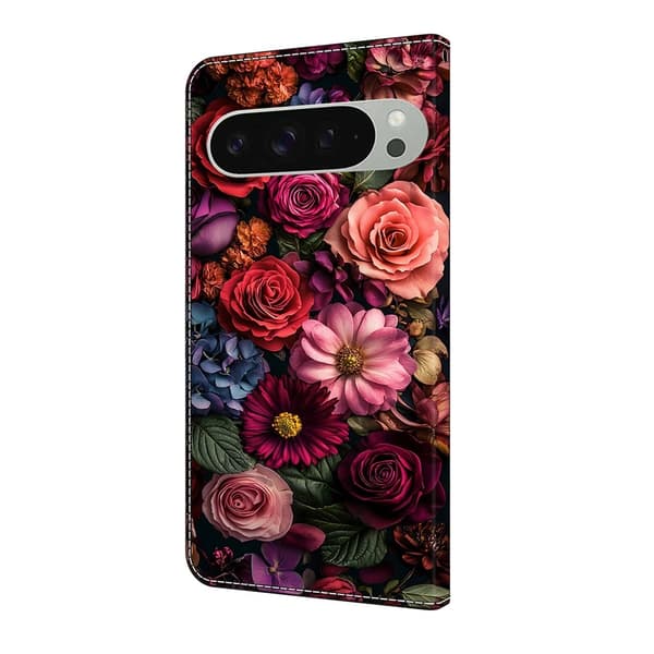 För Google Pixel 10 Pro XL Plånboksfodral Mönstertryckt PU-läder Flip Stativ Mobilfodral multifärg