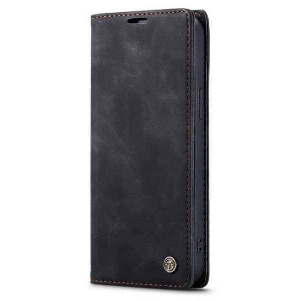 CASEME Retro tegnebog taske til iPhone 14 Pro Max - Sort Black