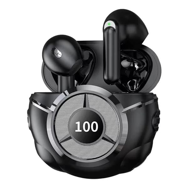 Trådløse Hodetelefoner Semi-In-Ear Støydempende HiFi Stereolyd Bluetooth - Svart Black